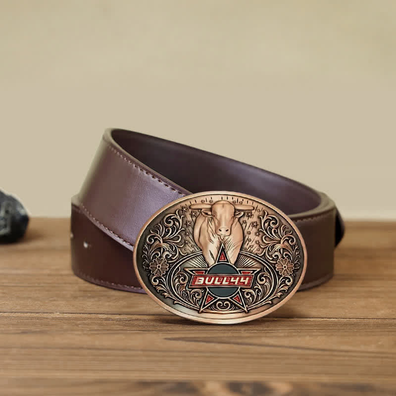 Cintura in pelle con fibbia porta birra creativa fai da te Raging Bull da uomo