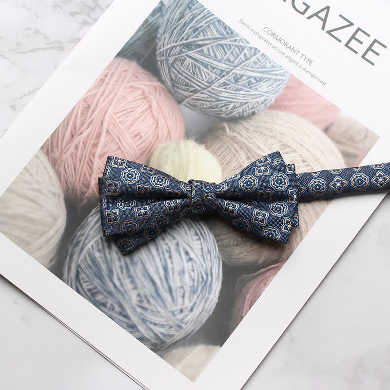 Papillon da ballo con stampa floreale multi-stile da uomo