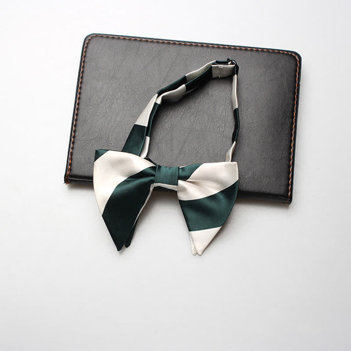 Papillon oversize a righe da college da uomo