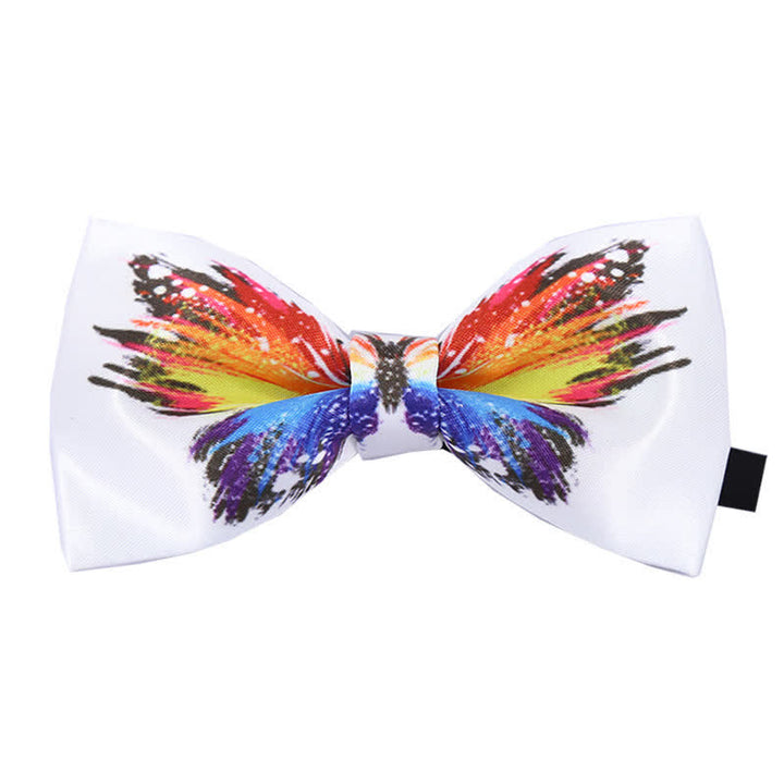 Papillon da uomo con stampa a farfalla realistica