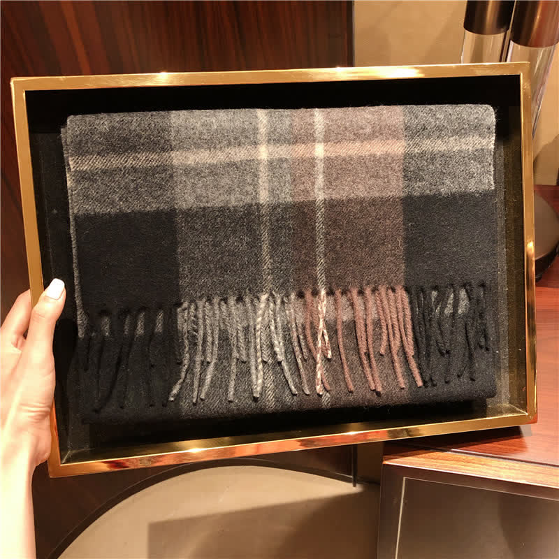 Sciarpa scozzese calda e grande in cashmere unisex di Edimburgo