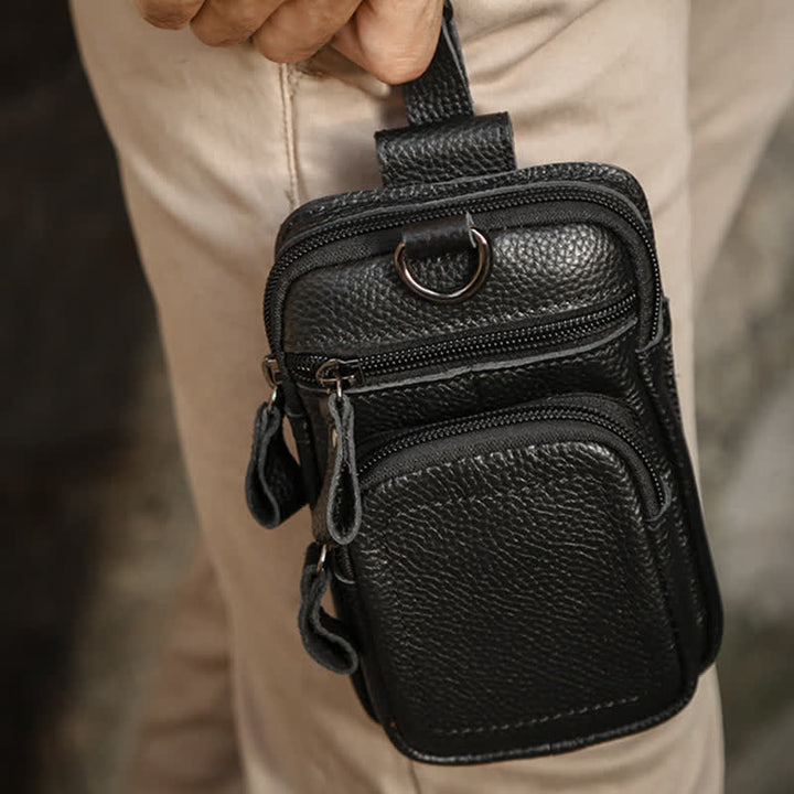 Borsa da cintura per il tempo libero, grande capienza, per il business e lo sport