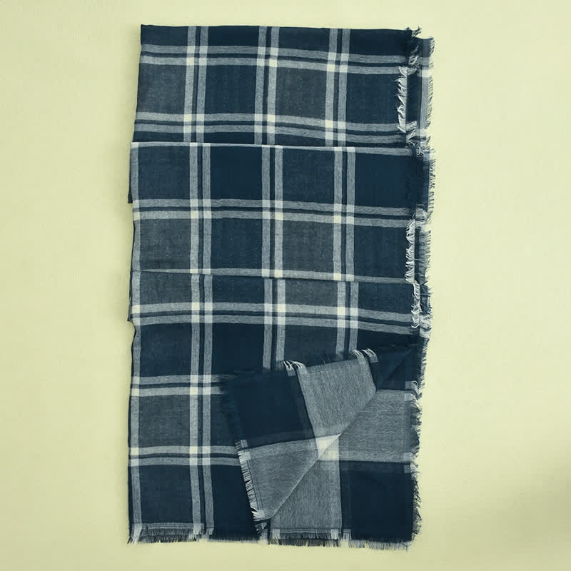 Sciarpa scozzese casual in stile britannico da uomo