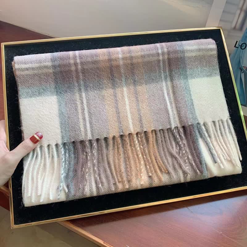 Sciarpa scozzese calda e grande in cashmere unisex di Edimburgo