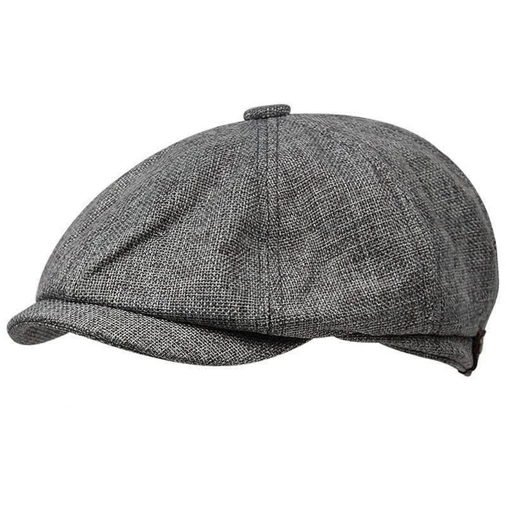 Berretto ottagonale da giornalaio britannico per il tempo libero - Grigio - M (22"-22 7/8") - image 1