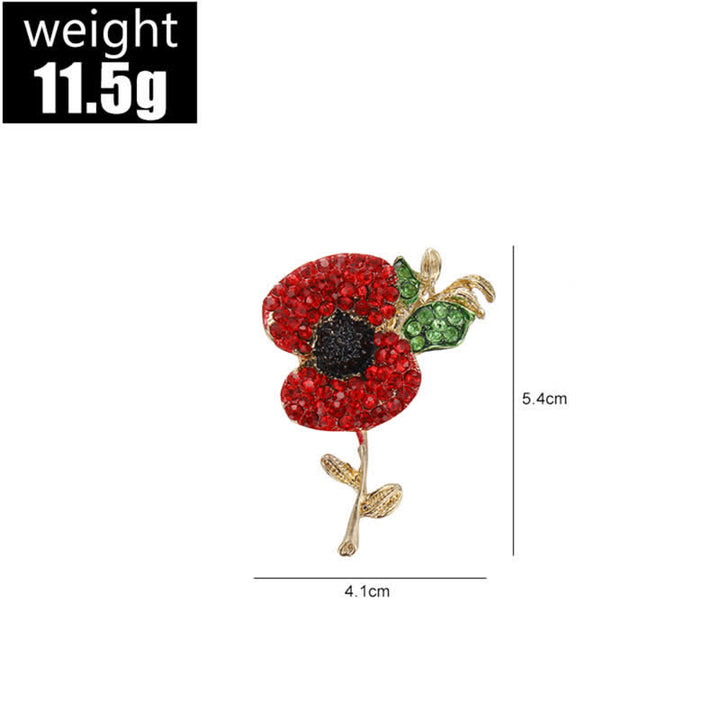 Spilla da donna Alive Poppy Safflower