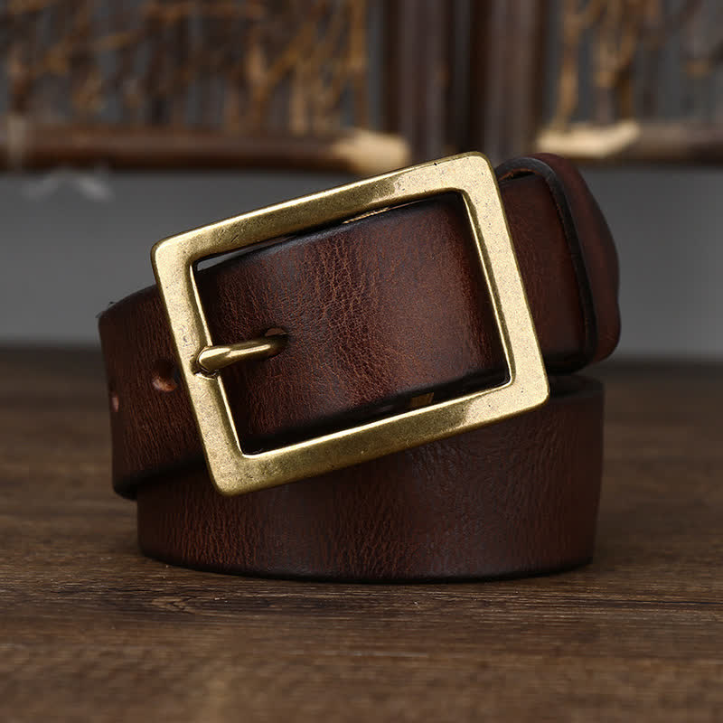 Cintura vintage da uomo con effetto invecchiato e rughe