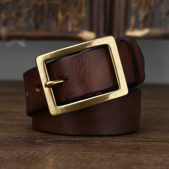 Cintura vintage da uomo con effetto invecchiato e rughe