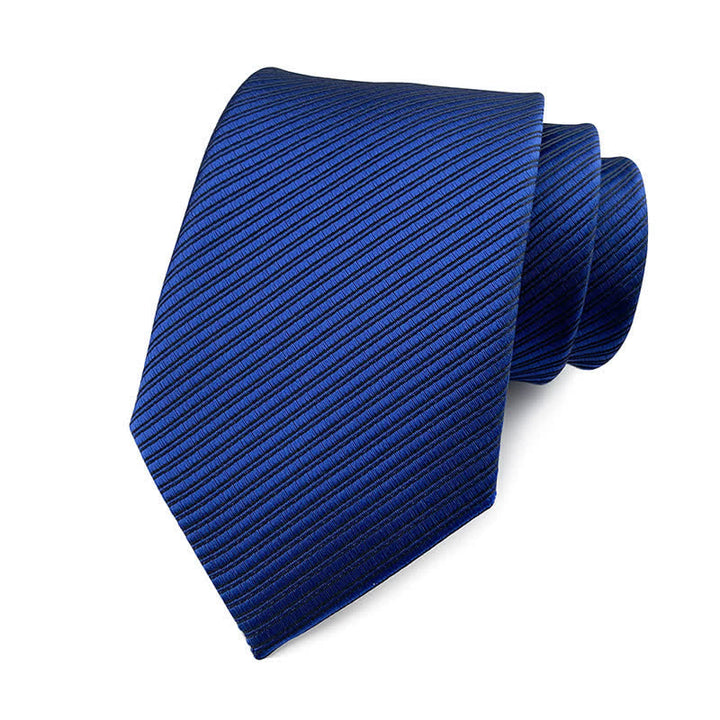 Cravatta da lavoro discreta in twill tinta unita da uomo