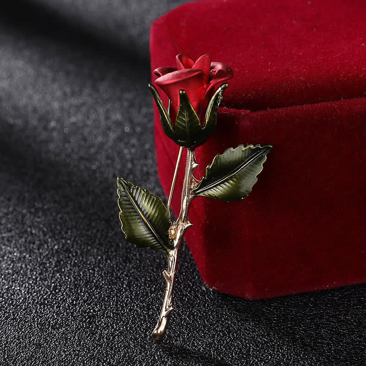 Spilla romantica da uomo in oro rosa
