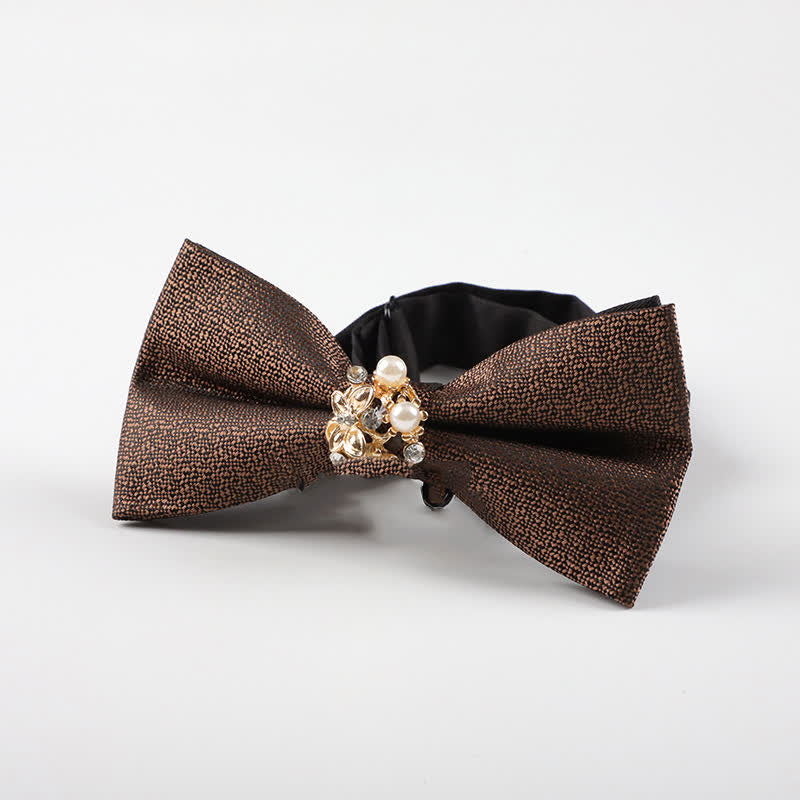 Papillon da smoking formale da uomo con perle