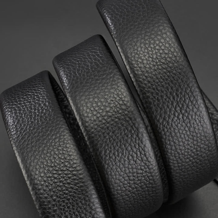 Cintura in pelle con fibbia automatica Fierce Cattle Bull da uomo