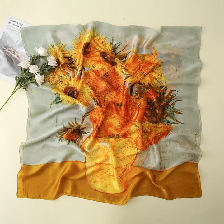 Sciarpa sottile Van Gogh Girasoli da donna