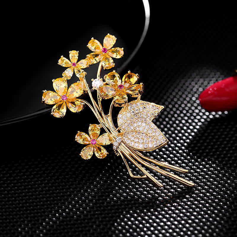 Spilla Bouquet Temperamento Donna - Giallo - image 5