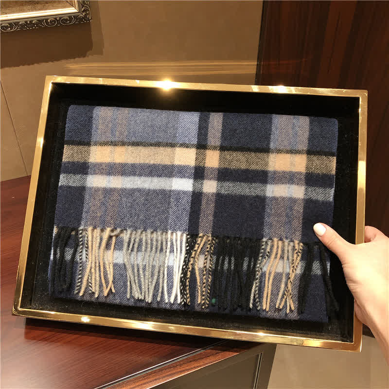 Sciarpa scozzese calda e grande in cashmere unisex di Edimburgo