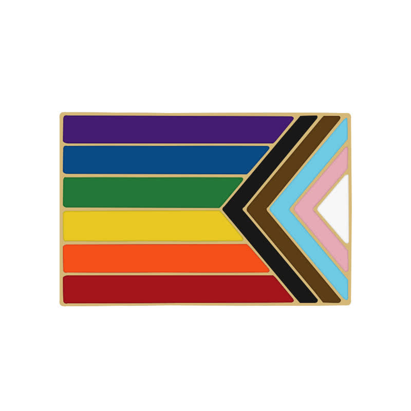 Spilla con bandiera arcobaleno "Show Your Pride" da 3 pezzi