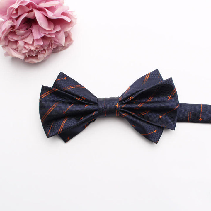 Papillon da uomo con motivo jacquard a fantasia