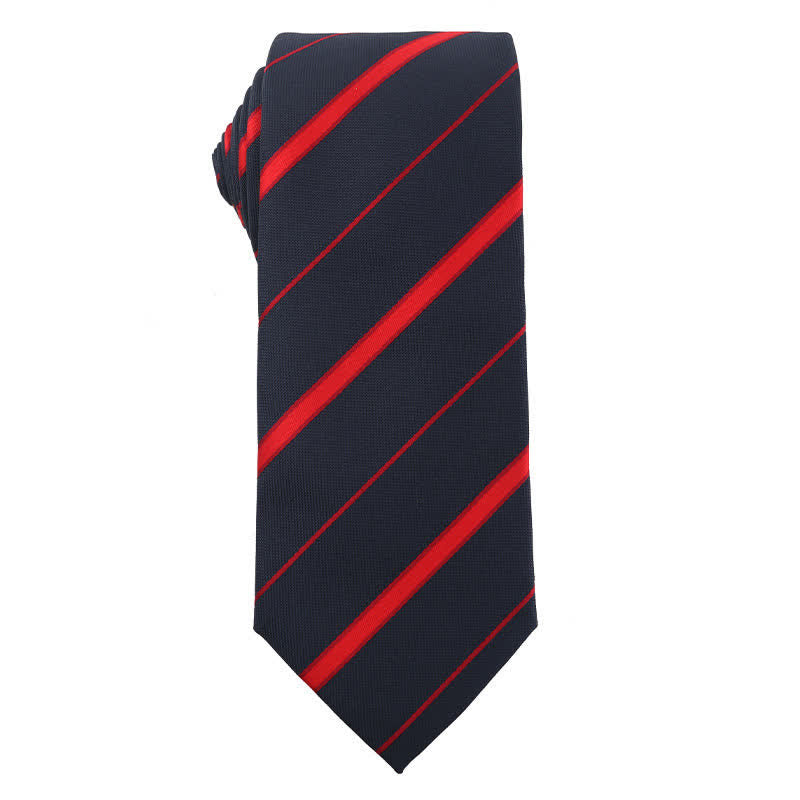 Cravatta a righe serie Energetic Red Black da uomo