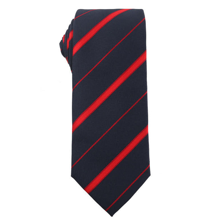 Cravatta a righe serie Energetic Red Black da uomo