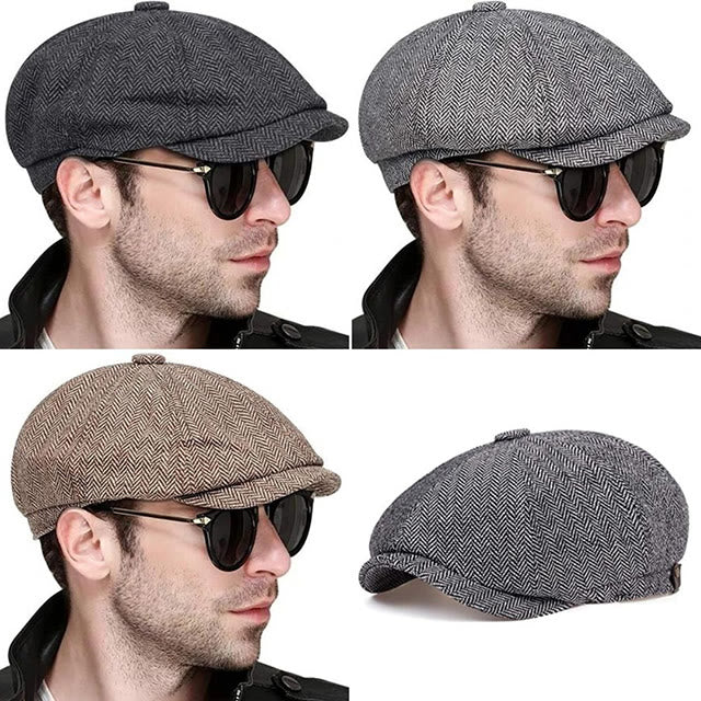 Berretto ottagonale in tweed Artista