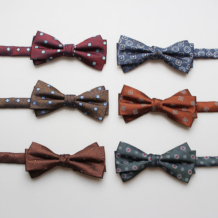 Papillon da ballo con stampa floreale multi-stile da uomo