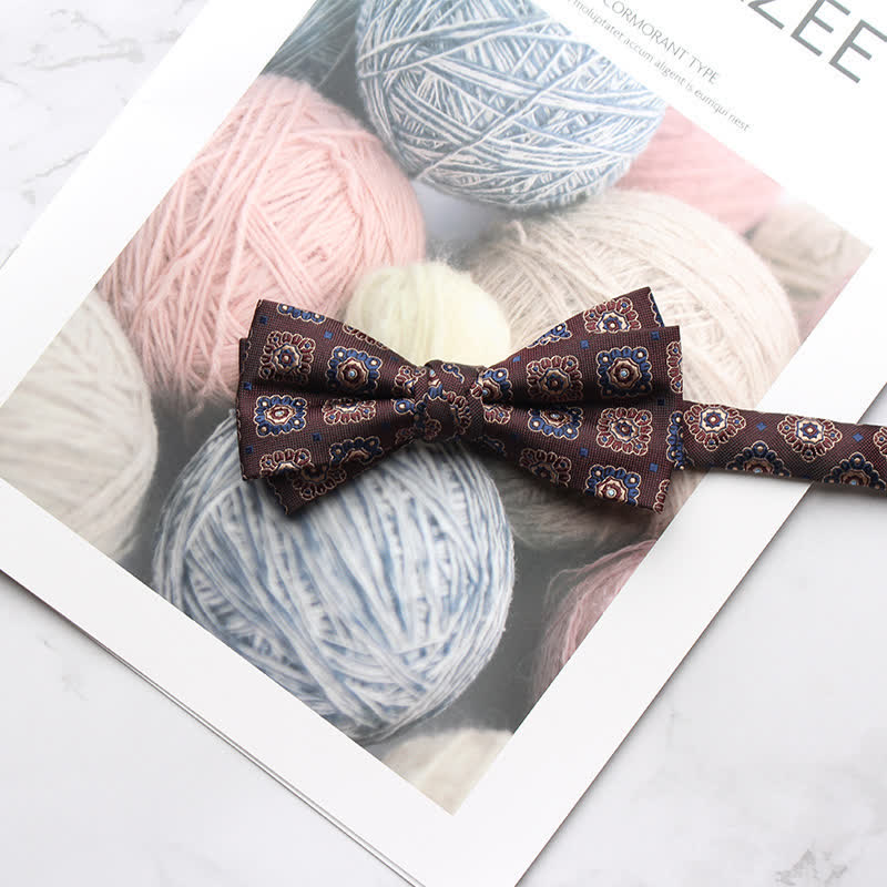 Papillon da ballo con stampa floreale multi-stile da uomo