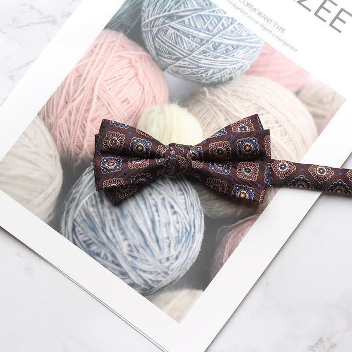 Papillon da ballo con stampa floreale multi-stile da uomo