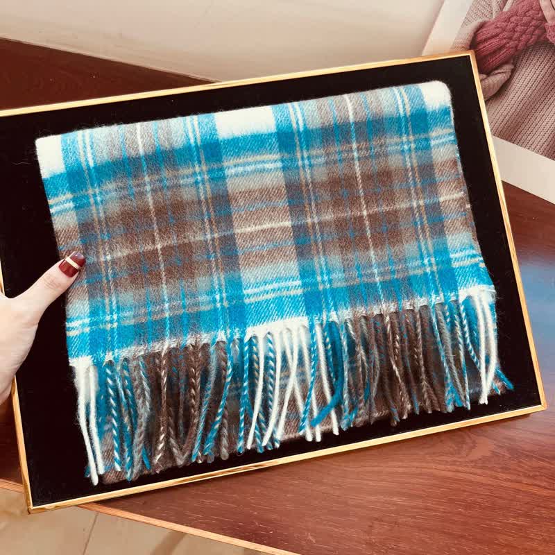 Sciarpa scozzese calda e grande in cashmere unisex di Edimburgo