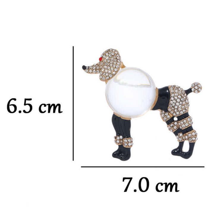 Spilla creativa da donna a forma di barboncino Jelly Belly