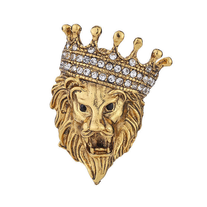 Spilla da uomo Lordly King Lion - Oro - image 2