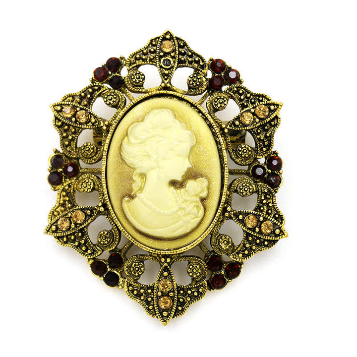 Spilla vittoriana con cammeo classico da donna