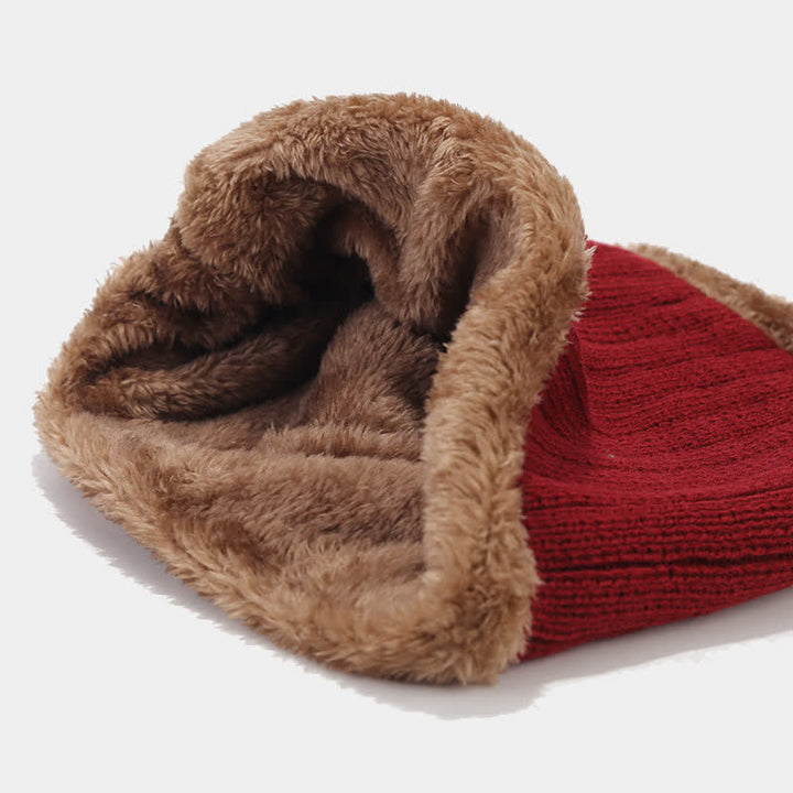 Set di 3 cappelli, sciarpe e guanti in maglia spessa unisex