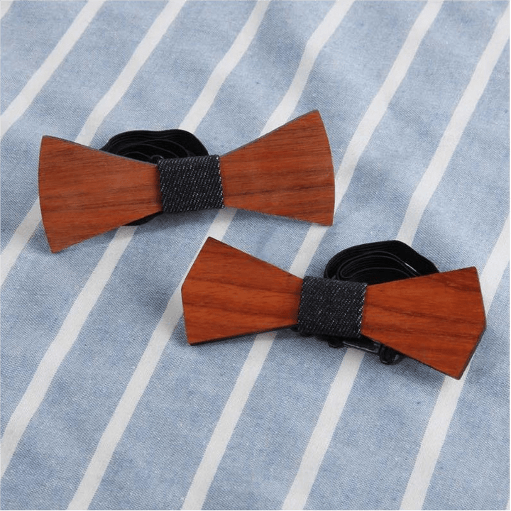 Papillon creativo e divertente in legno da uomo - image 14