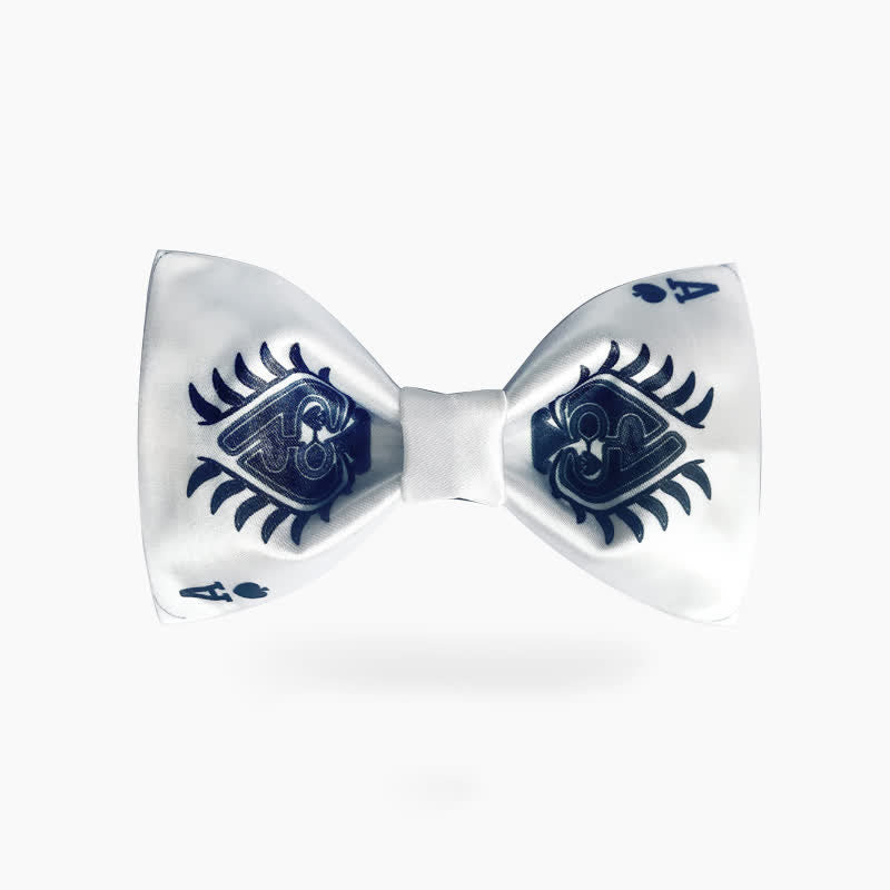 Papillon da uomo con cuore e picche da poker