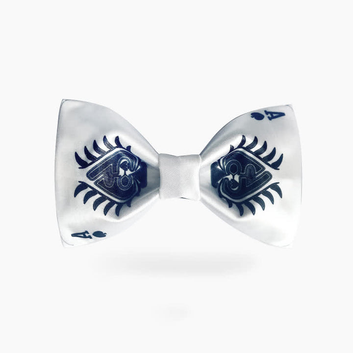 Papillon da uomo con cuore e picche da poker