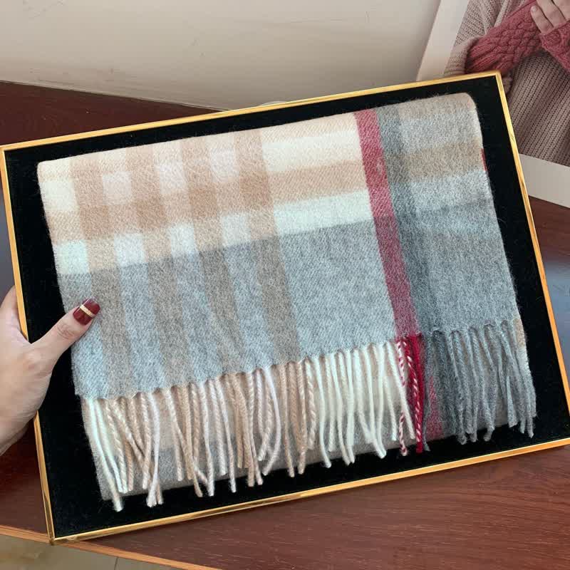 Sciarpa scozzese calda e grande in cashmere unisex di Edimburgo