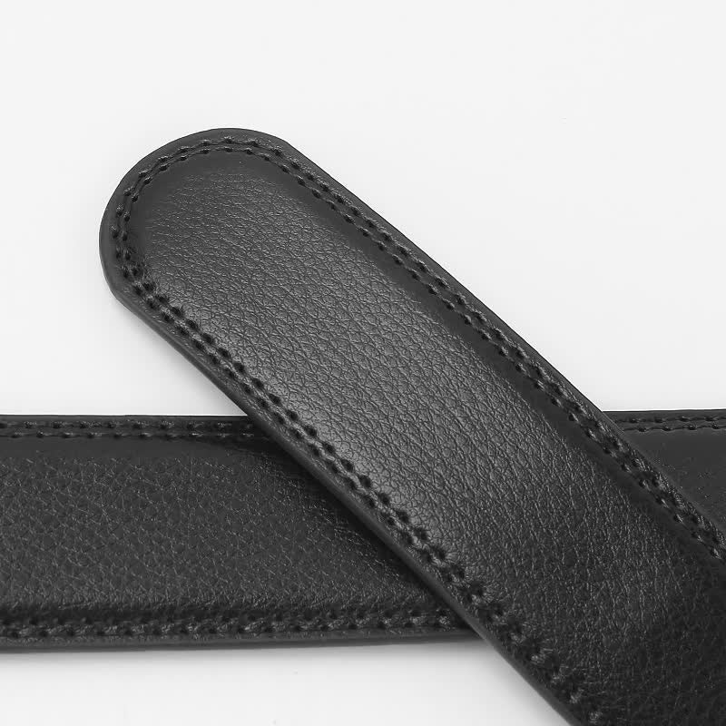 Cintura in pelle con cricchetto automatico Dragon Business da uomo