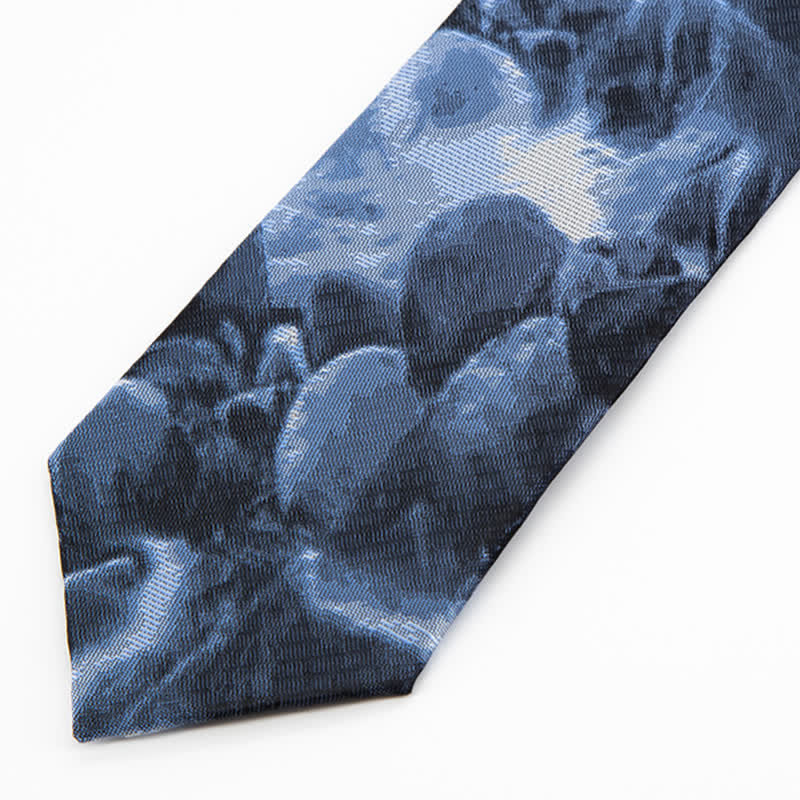 Cravatta da uomo astratta blu scuro Dreamworld
