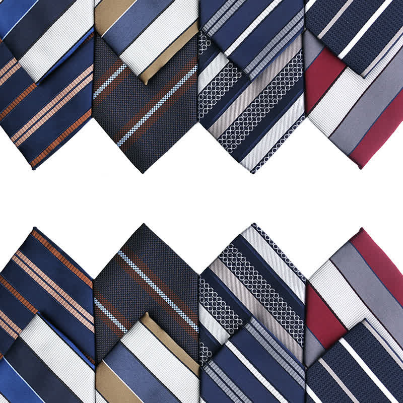 Cravatta elegante a righe da uomo - image 0