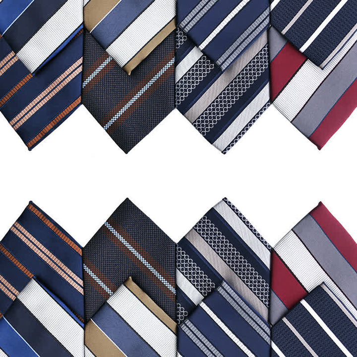 Cravatta elegante a righe da uomo - image 0