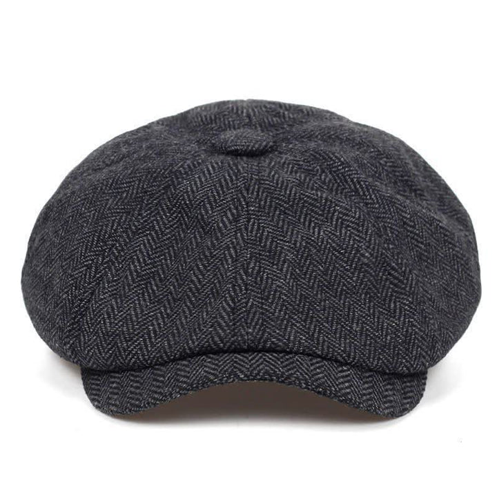 Cappello basco ottagonale a spina di pesce retrò