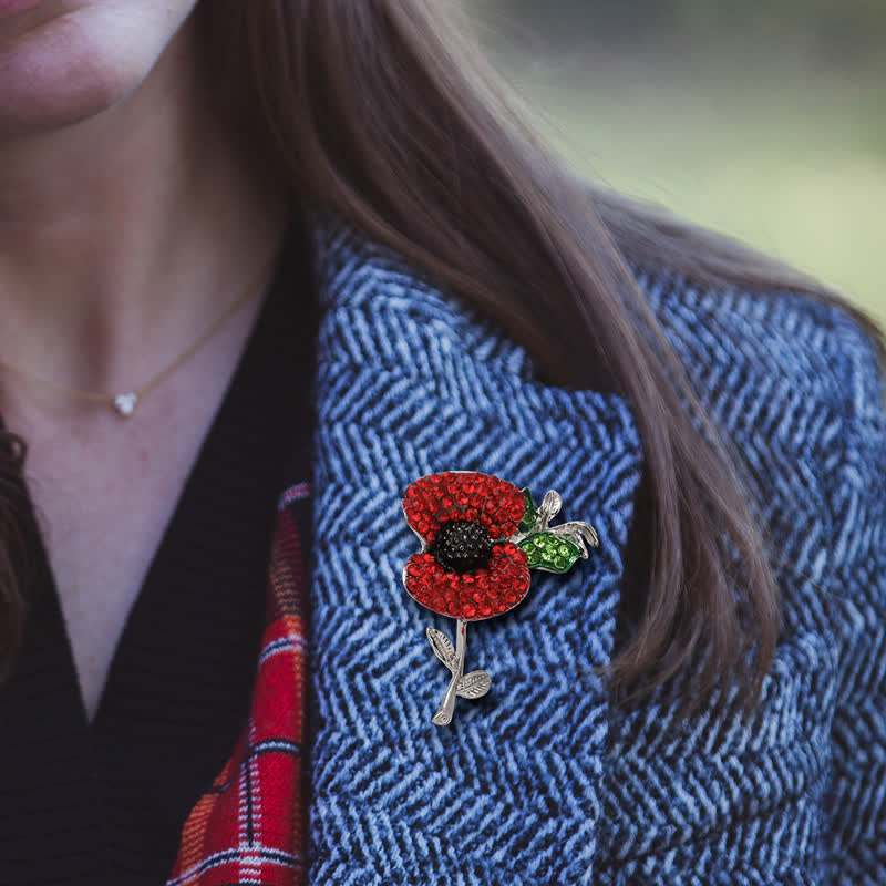 Spilla da donna Alive Poppy Safflower