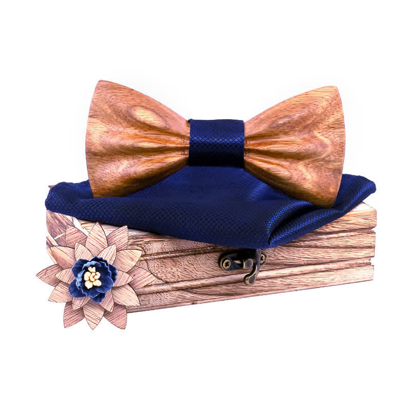 Set di 3 cravatte a farfalla in legno intagliate a mano da uomo - Zebra - Marina Militare - image 11
