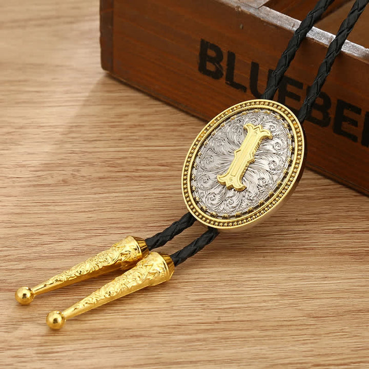 Accessorio per camicia da cowboy occidentale, alfabeto dalla A alla Z, cravatta Bolo - I - image 12