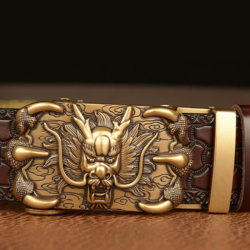 Cintura in pelle Mighty Dragon Claw da uomo