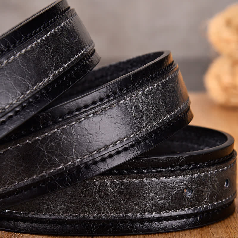 Cintura decorativa in pelle floreale retrò da uomo