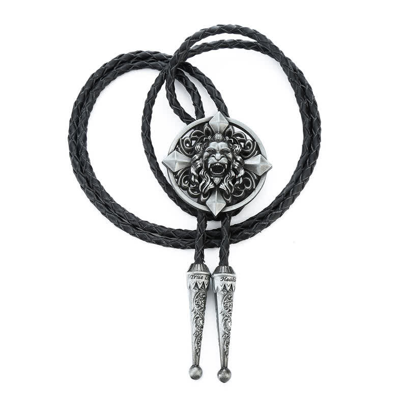 Cravatta Bolo a forma di animale con leone che ulula - image 11
