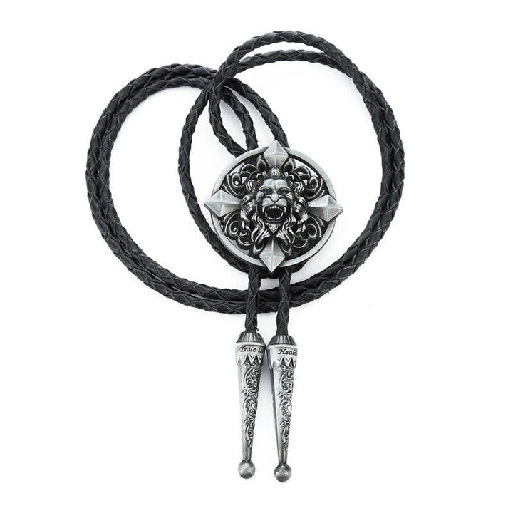 Cravatta Bolo a forma di animale con leone che ulula - image 11