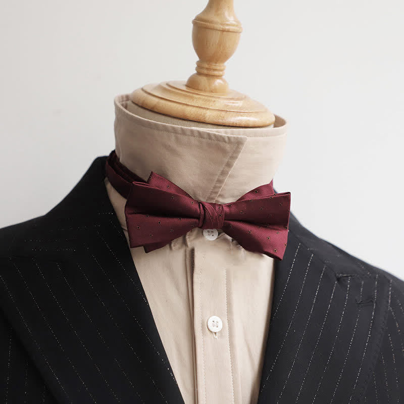 Papillon Gentleman da uomo serie Borgogna - Stile n. 8 - image 16