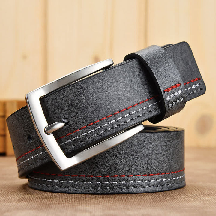 Cintura decorativa in pelle floreale retrò da uomo